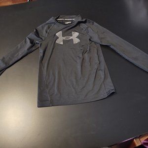 Black Under Armour Heatgear long-sleeved Youth xs